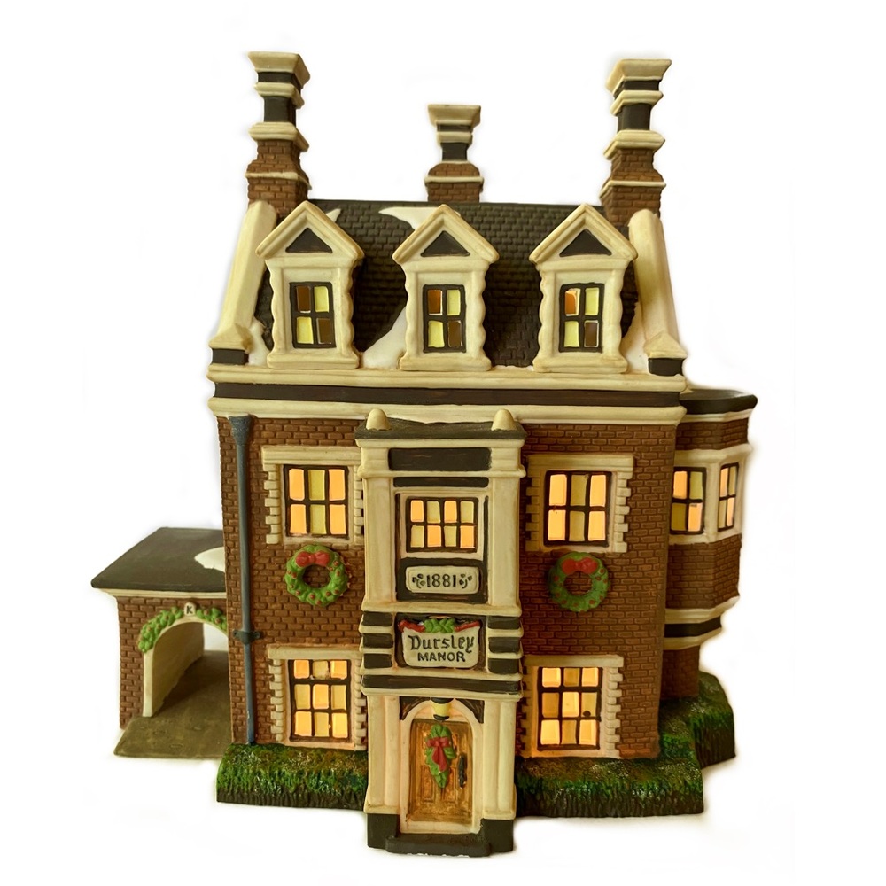 Department 56 Christmas Porcelain Dickens Village DURSLEY MANOR 58329